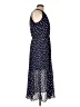 Maison Jules 100% Polyester Polka Dots Blue Casual Dress Size L - photo 4
