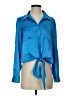 Vince Camuto Blue Long Sleeve Blouse Size S - photo 1