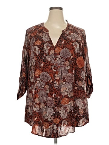 Torrid 3/4 Sleeve Blouse (view 1)