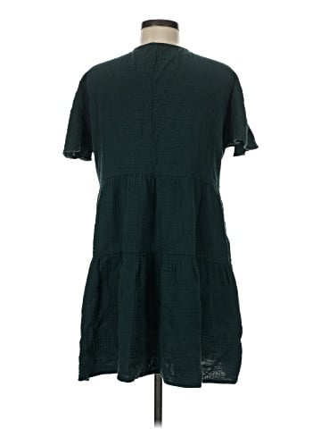 Madewell Lightspun Popover Tiered Mini Dress (view 2)