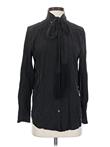 Equipment Long Sleeve Silk Top (view 1)
