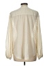 Chico's 100% Polyester Metallic Ivory Long Sleeve Blouse Size Lg (2) - photo 2