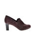 Madeline Stuart Burgundy Heels Size 6 1/2 - photo 1