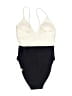 Summersalt Color Block Ivory One Piece Swimsuit Size 2 - photo 2