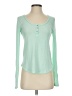 E by Eloise Green Long Sleeve Henley Size XS - photo 1