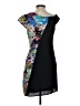 BCBGMAXAZRIA 100% Polyester Graphic Black Cocktail Dress Size 4 - photo 2