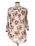 rue21 100% Polyester Floral Ivory 3/4 Sleeve Blouse Size XL - photo 2