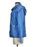 MICHAEL Michael Kors 100% Polyester Solid Blue Raincoat Size XS - photo 5
