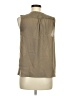 Anne Klein 100% Polyester Tan Sleeveless Blouse Size M - photo 2