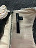 Jay Godfrey 100% Polyester Tweed Checkered-gingham Gold Tan Cocktail Dress Size 2 - photo 7