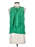 Robert Rodriguez 100% Silk Green Sleeveless Silk Top Size 2 - photo 1