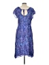 Nomadic Traders 100% Rayon Paisley Blue Cocktail Dress Size L - photo 2