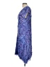 Nomadic Traders 100% Rayon Paisley Blue Cocktail Dress Size L - photo 5