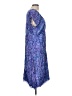 Nomadic Traders 100% Rayon Paisley Blue Cocktail Dress Size L - photo 4