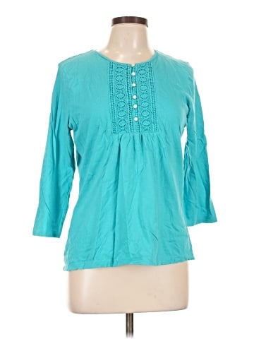 Chaps 3/4 Sleeve Blouse (view 1)