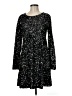 Gap 100% Polyester Stars Black Cocktail Dress Size M - photo 1