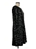 Gap 100% Polyester Stars Black Cocktail Dress Size M - photo 4