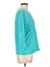 Chaps 100% Cotton Teal 3/4 Sleeve Blouse Size L - photo 4