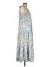 Zara 100% Polyester Floral Gray Casual Dress Size L - photo 4
