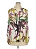 Worthington 100% Polyester Tropical Green Sleeveless Blouse Size 3X - photo 1