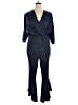 Ashley Stewart Chevron-herringbone Blue Jumpsuit Size 18 Plus - photo 1