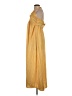 Unbranded 100% Polyester Yellow Casual Dress Size S - photo 5