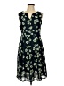 ROMY 100% Polyester Floral Green Cocktail Dress Size L - photo 1