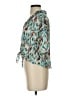 Zara Teal Short Sleeve Blouse Size XS - photo 5