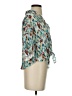 Zara Teal Short Sleeve Blouse Size XS - photo 4