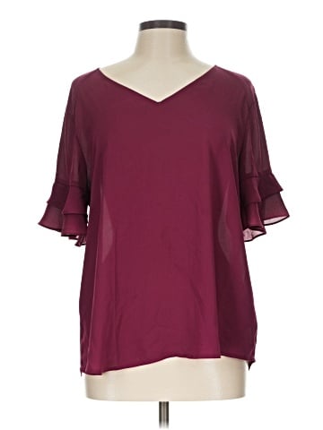 Worthington Short Sleeve Blouse (view 1)