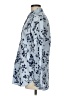Lands' End 100% Cotton Floral Blue Long Sleeve Blouse Size 8 - photo 5