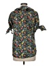 Tish Cox Floral Black Short Sleeve Blouse Size M - photo 2