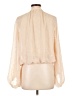 Blu Pepper 100% Polyester Ivory Long Sleeve Blouse Size L - photo 2