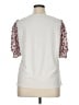 CeCe White Short Sleeve Top Size XL - photo 2