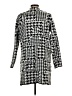 Nine West 100% Recycled Polyester Houndstooth Gray Cardigan Size L - photo 2