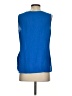 T Tahari 100% Polyester Blue Sleeveless Blouse Size S - photo 2