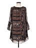 Veronica M. 100% Polyester Paisley Brown Casual Dress Size S - photo 1