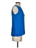 T Tahari 100% Polyester Blue Sleeveless Blouse Size S - photo 4