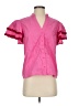 Flying Tomato Pink Short Sleeve Blouse Size S - photo 1