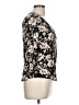 Fun2Fun Floral Black 3/4 Sleeve Blouse Size L - photo 4