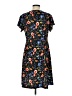 Brooke Shields Timeless Print Black Casual Dress Size M (petite) - photo 2