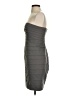 BCBGMAXAZRIA Solid Gray Cocktail Dress Size 4 - photo 5