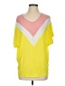 Haptics Color Block Yellow Short Sleeve Top Size S - photo 1