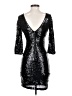 Just Me 100% Polyester Black Cocktail Dress Size S - photo 2