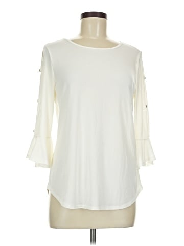 Green Envelope 3/4 Sleeve Top (view 1)