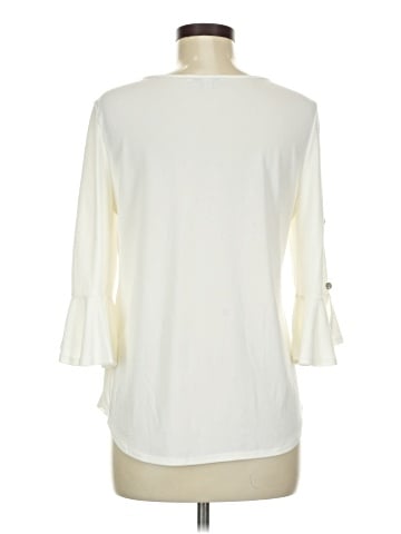 Green Envelope 3/4 Sleeve Top (view 2)