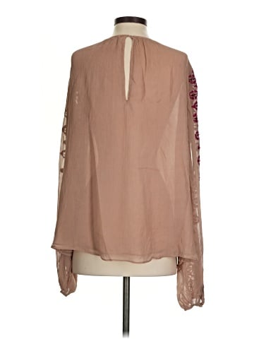 Chelsea Flower Long Sleeve Silk Top (view 2)