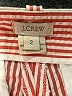 J.Crew 100% Cotton Stripes Orange Shorts Size 2 - photo 3