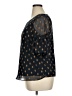 World Market 100% Polyester Blue Short Sleeve Blouse Size L - photo 5