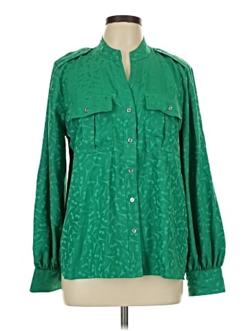 Karl Lagerfeld Paris Long Sleeve Blouse (view 1)